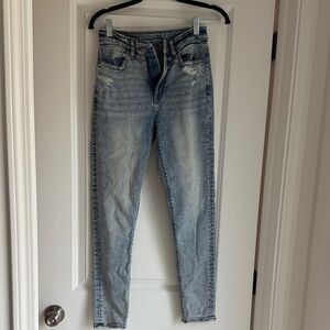 American Eagle Outfitters Light Wash Straight Leg Jeans